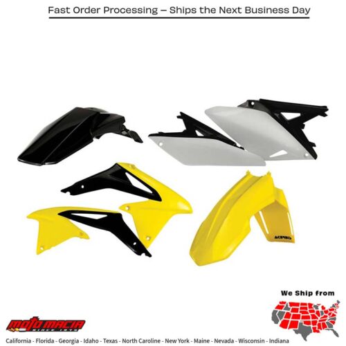 PLASTIC KIT YELLOW Suzuki RM-Z250 2010-2018