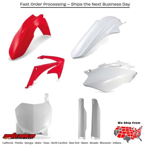 PLASTIC KIT RED Honda CRF450R 2009-2012 Honda CRF250R 2010-2013