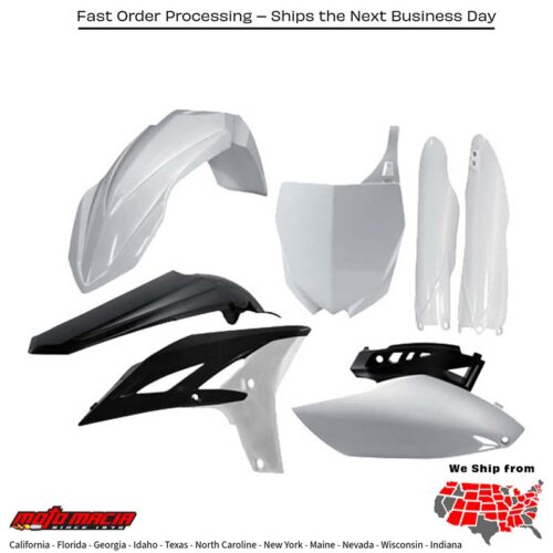 PLASTIC KIT (WHITE) Yamaha YZ250F 2010-2013