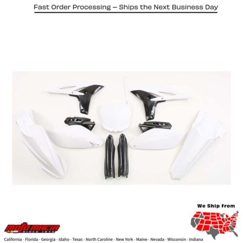 FULL PLASTIC KIT WHITE Yamaha YZ250F 2010-2013