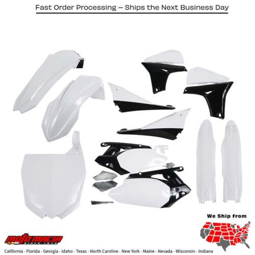 PLASTIC KIT (WHITE) Yamaha YZ450F 2010-2013