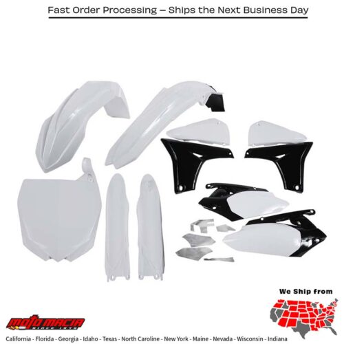 FULL PLASTIC KIT WHITE Yamaha YZ450F 2010-2013