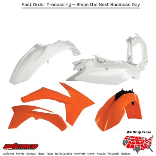 PLASTIC KIT ORANGE KTM 350 XC-F 2012-2012 KTM 150 XC 2011-2012 KTM 350 SX-F 2011-2012 KTM 250 SX 2011-2012 KTM 250 SX-F 2011-2012 KTM 250 XC 2011-2012 KTM 300 XC 2011-2012 KTM 450 SX-F 2011-2012 KTM 250 XC-F 2012-2012 KTM 125 SX 2011-2012 KTM 150 SX 2011-2