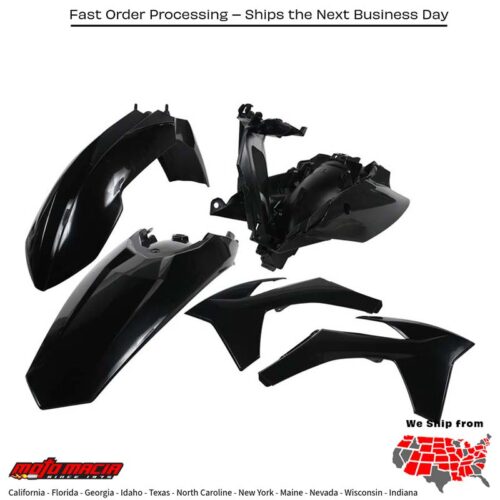 PLASTIC KIT BLACK KTM 350 EXC-F 2012-2013 KTM 500 EXC-F 2012-2013