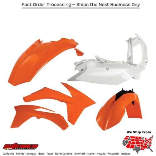 PLASTIC KIT ORANGE KTM 350 EXC-F 2012-2013 KTM 500 EXC-F 2012-2013
