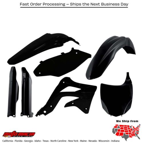 FULL PLASTIC KIT BLACK Kawasaki KX450F 2012-2012