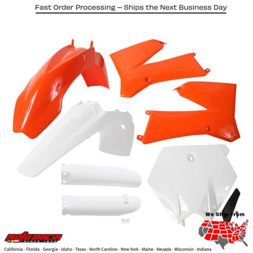 FULL PLASTIC KIT ORANGE KTM 85 SX (17/14) 2003-2011 KTM 85 SX (19/16) 2005-2010