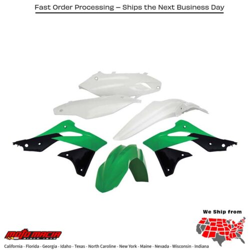 PLASTIC KIT GREEN Kawasaki KX250F 2013-2016