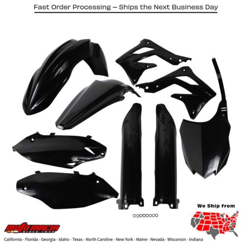 FULL PLASTIC KIT BLACK Kawasaki KX450F 2013-2015