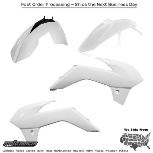 PLASTIC KIT WHITE KTM 85 SX (17/14) 2013-2017