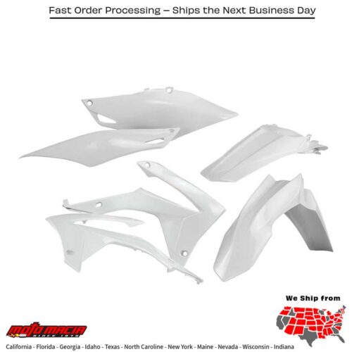 PLASTIC KIT WHITE Honda CRF450R 2013-2016 Honda CRF250R 2014-2017
