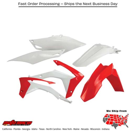PLASTIC KIT RED Honda CRF450R 2013-2016 Honda CRF250R 2014-2017