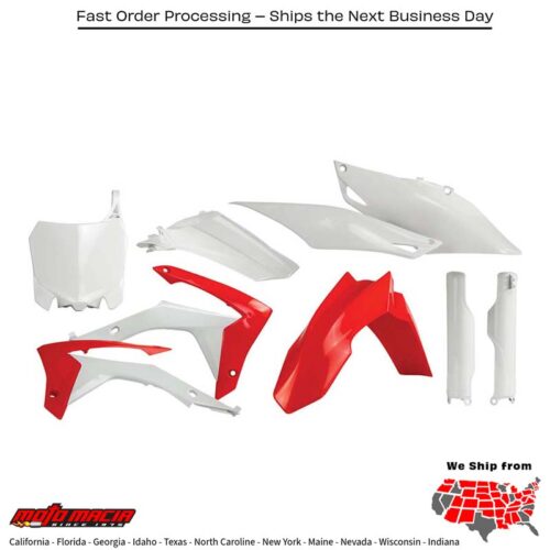 FULL PLASTIC KIT RED Honda CRF450R 2013-2016 Honda CRF250R 2014-2017