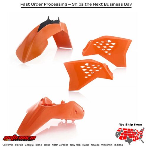 PLASTIC KIT ORANGE KTM 65 SX 2012-2015