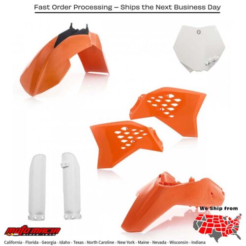 FULL PLASTIC KIT ORANGE KTM 65 SX 2012-2015