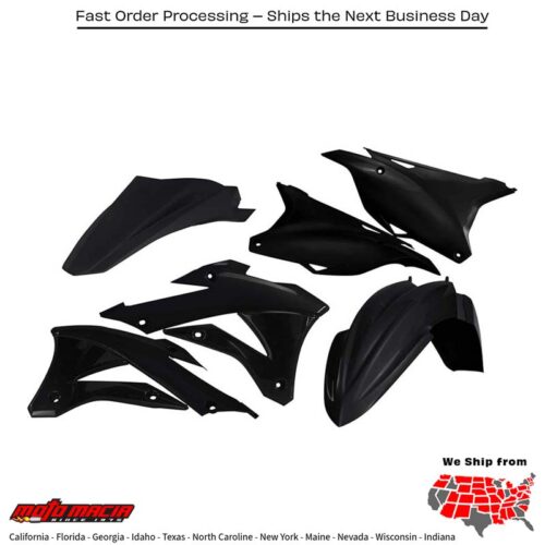 PLASTIC KIT BLACK Kawasaki KX85 2014-2021 Kawasaki KX100 2014-2021