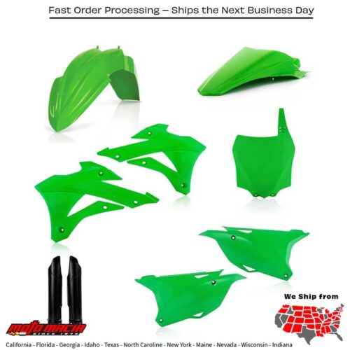 FULL PLASTIC KIT  ORIGINAL Kawasaki KX85 KX100 2014-2021