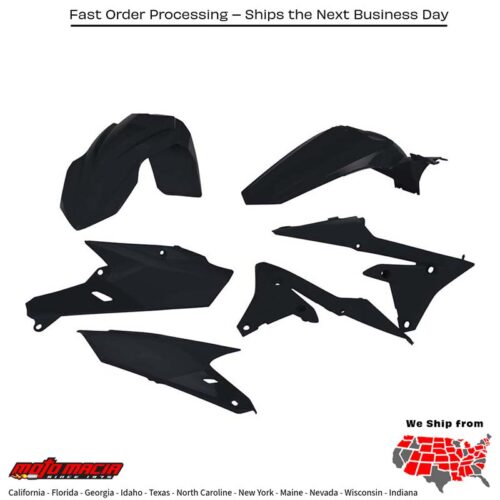PLASTIC KIT BLACK Yamaha YZ250F 2014-2018 Yamaha YZ450F 2014-2017