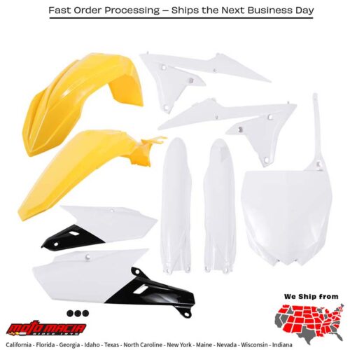 FULL PLASTIC KIT YELLOW Yamaha YZ250F 2014-2018 Yamaha YZ450F 2014-2017