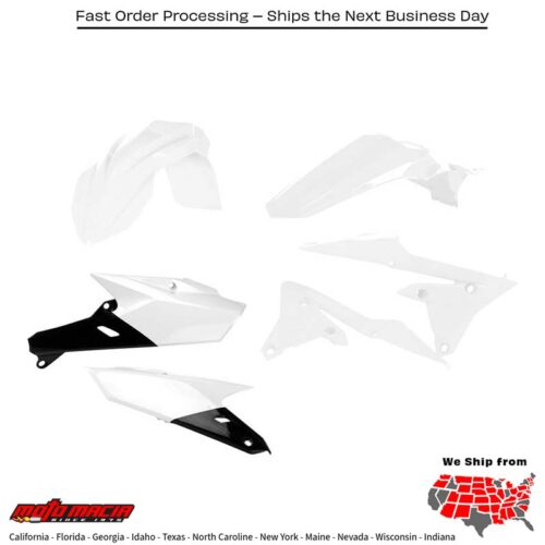PLASTIC KIT WHITE Yamaha YZ250F 2014-2018 Yamaha YZ450F 2014-2017