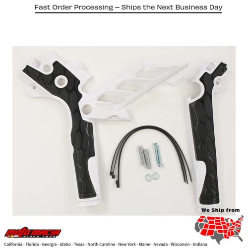 X-GRIP FRAME GUARD WHITE/BLACK Husqvarna FE 350S 2015-2015 Husqvarna FE 501S 2015-2015 KTM 250 SX-F Factory Edition 2015-2015 KTM 350 EXC-F 2012-2016 KTM 500 XCF-W 2012-2016 KTM 350 XCF-W 2012-2016 KTM 350 XC-F 2013-2015 KTM 150 XC 2013-2015 KTM 450 SX-F F