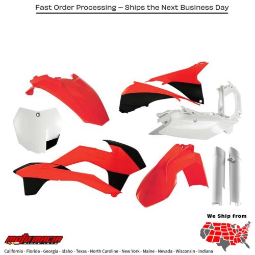 PLASTIC KIT (ORANGE) KTM 350 XC-F 150 XC 450 SX-F Factory Edition 350 SX-F 250 SX-F 250 XC 300 XC 450 SX-F 250 XC-F 450 XC-F 125 SX 150 SX 2012-2014