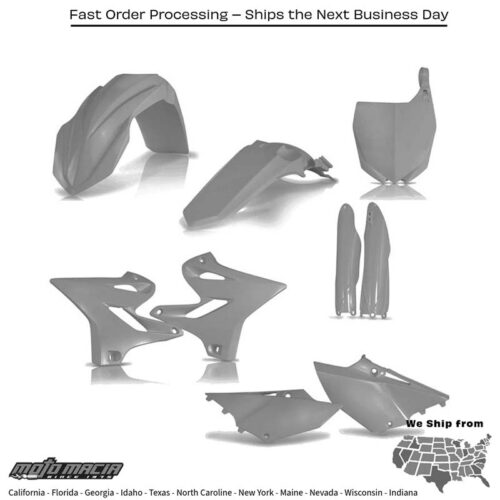 FULL PLASTIC KIT GREY  Yamaha YZ250X YZ125 YZ250 YZ125X 2015-2021