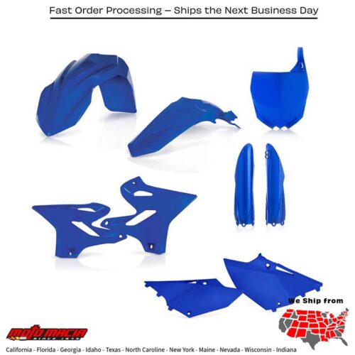 FULL PLASTIC KIT BLUE Yamaha YZ250X YZ125 YZ250 YZ125X 2015-2021