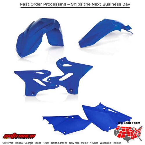 PLASTIC KIT BLUE Yamaha YZ250X YZ125 YZ250 YZ125X 2015-2021