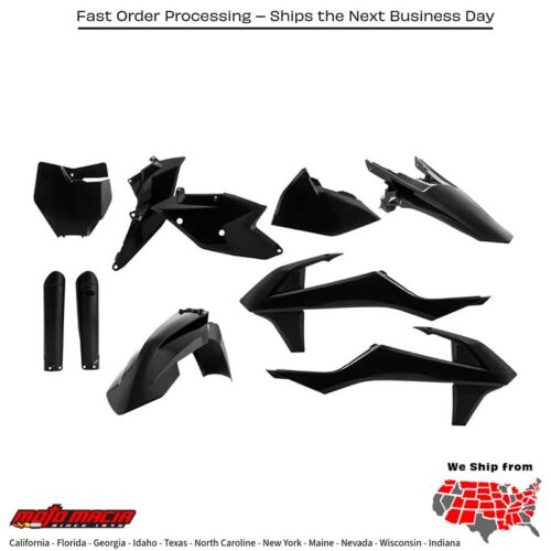 FULL PLASTIC KIT BLACK KTM 250 SX-F Factory Edition 2015-2015 KTM 350 XC-F 2016-2018 KTM 450 SX-F Factory Edition 2015-2015 KTM 350 SX-F 2016-2018 KTM 250 SX 2016-2018 KTM 250 SX-F 2016-2018 KTM 250 XC 2016-2018 KTM 300 XC 2016-2018 KTM 450 SX-F 2016-2018