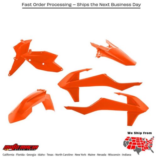 FULL PLASTIC KIT ORANGE KTM 250 SX-F Factory Edition 2015-2015 KTM 350 EXC-F 2017-2018 KTM 350 XC-F 2016-2018 KTM 450 SX-F Factory Edition 2015-2015 KTM 350 SX-F 2016-2018 KTM 250 SX 2017-2018 KTM 250 SX-F 2016-2018 KTM 250 XC 2017-2018 KTM 500 EXC-F 2017-