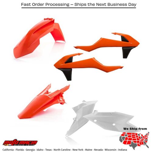 PLASTIC KIT ORIGINAL KTM 350 XC-F 350 SX-F 250 SX 250 SX-F 250 XC 300 XC 450 SX-F 250 XC-F 450 XC-F 125 SX 150 SX 2016-2018