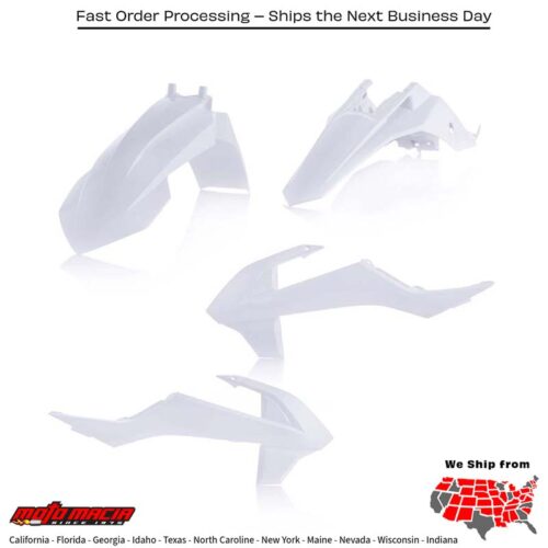 PLASTIC KIT WHITE KTM 65 SX 2016-2024