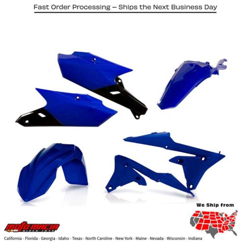 PLASTIC KIT BLUE Yamaha YZ250FX 2015-2019 Yamaha YZ450FX 2016-2018 Yamaha WR250F 2015-2018 Yamaha WR450F 2015-2018