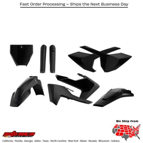 FULL PLASTIC KIT BLACK Husqvarna TC 125 2016-2018 Husqvarna FC 250 2016-2018 Husqvarna FC 350 2016-2018 Husqvarna FC 450 2016-2018 Husqvarna TC 250 2017-2018