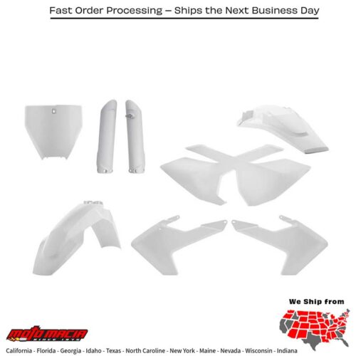 FULL PLASTIC KIT WHITE Husqvarna TC 250 2017-2018