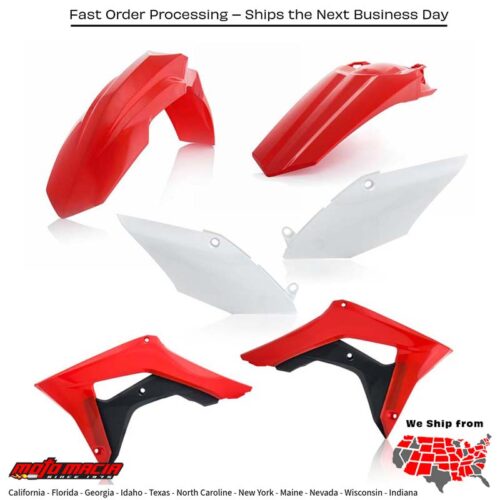 PLASTIC KIT ORIGINAL Honda CRF450R 2017-2020 Honda CRF250R 2018-2021 Honda CRF250RX 2019-2019 Honda CRF450R W.E. 2019-2020