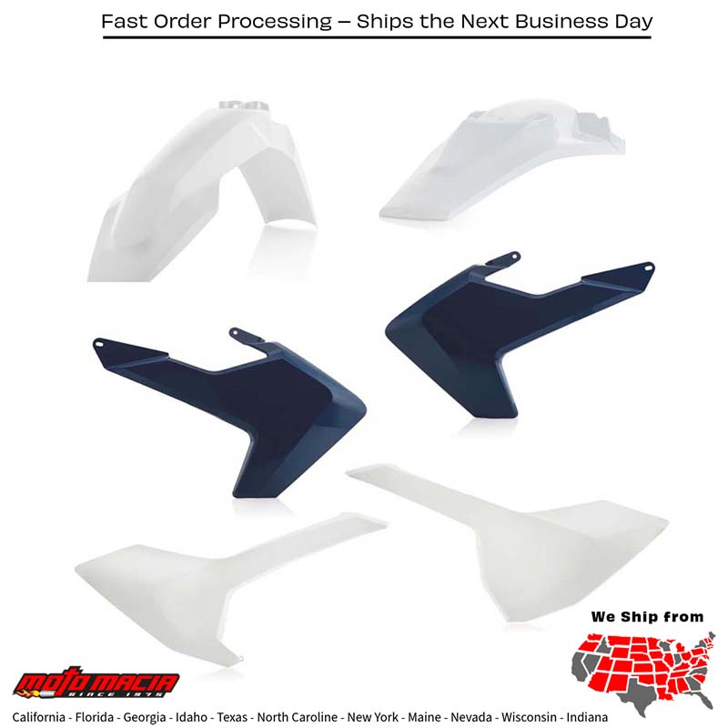 PLASTIC KIT HUS ORIGINAL Husqvarna TE 150 TE 300 FE 250 FE 350 FE 450 FE 501 TE 250 2017-2019