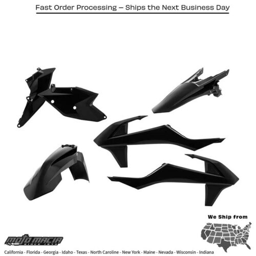 PLASTIC KIT BLACK KTM 350 EXC-F 2017-2019 KTM 500 EXC-F 2017-2019 KTM 450 EXC-F 2017-2019 KTM 250 EXC-F 2017-2019 KTM 250 EXC 2017-2017 KTM 300 EXC 2017-2017