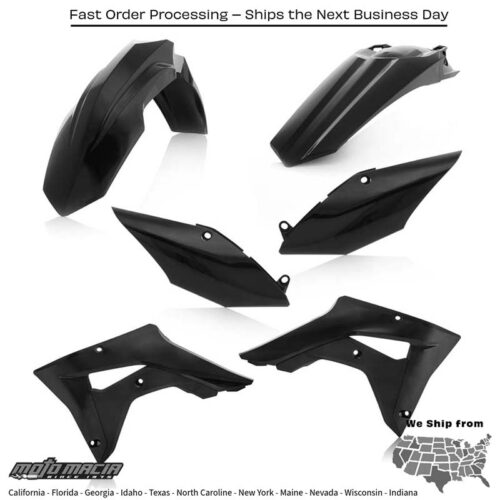 PLASTIC KIT BLACK Honda CRF450RX CRF450R 2017-2020