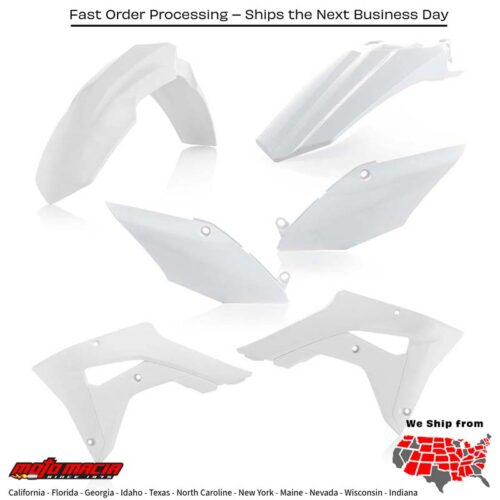PLASTIC KIT WHITE Honda CRF450RX CRF450R 2017-2020