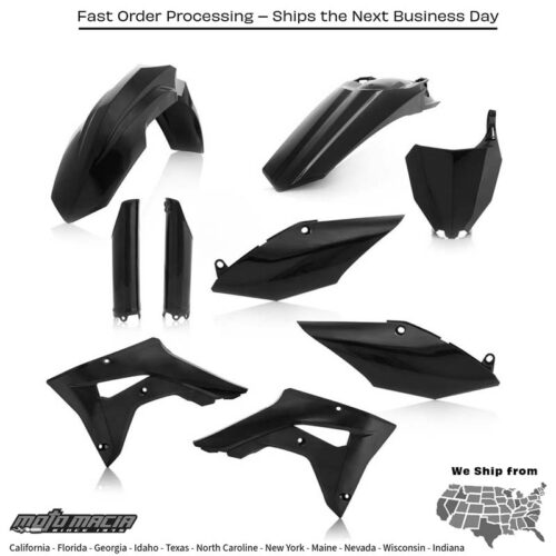 FULL PLASTIC KIT BLACK Honda CRF450RX 2017-2018