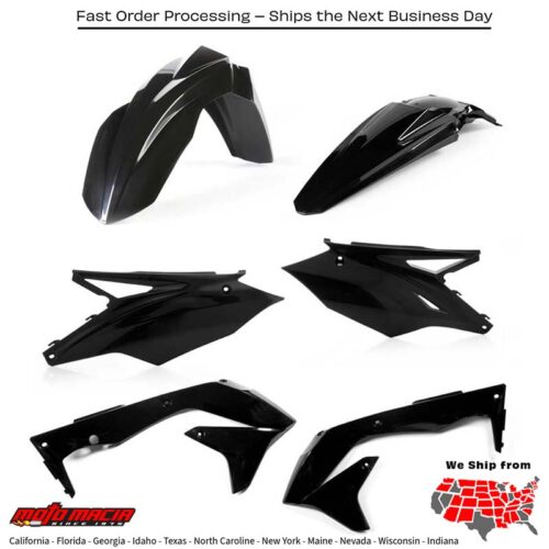 PLASTIC KIT BLACK Kawasaki KX450F 2018