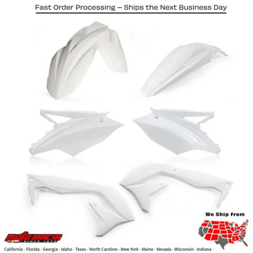 PLASTIC KIT WHITE Kawasaki KX450F 2018