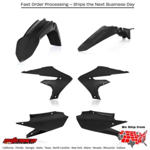 ACERBIS PLASTIC KIT BLACK Yamaha YZ450F YZ250F YZ250FX YZ450FX 2018-2023 Yamaha YZ450F 2018-2022 Yamaha YZ250F 2019-2023 Yamaha YZ250FX 2019-2023 Yamaha YZ450FX 2019-2023. MPN: 2685910001. SKU: 26859-10001.