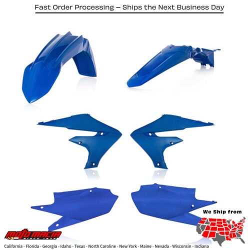 PLASTIC KIT BLUE Yamaha YZ450F YZ250F YZ250FX YZ450FX 2018-2023