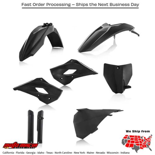 FULL PLASTIC KIT BLACK Husqvarna TC 85 (17/14) 2014-2017