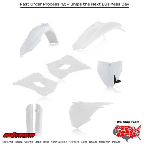 FULL PLASTIC KIT WHITE Husqvarna TC 85 (17/14) 2014-2017