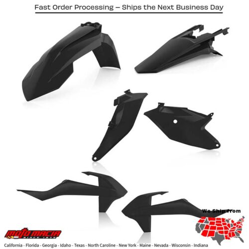 PLASTIC KIT BLACK KTM 85 SX (17/14) 85 SX (19/16) 2018-2023
