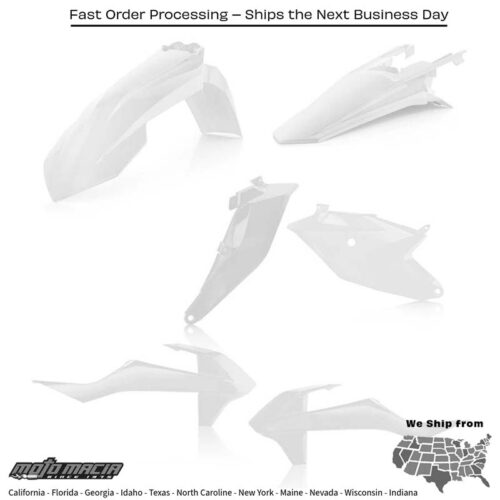 PLASTIC KIT WHITE KTM 85 SX (17/14) 85 SX (19/16) 2018-2023